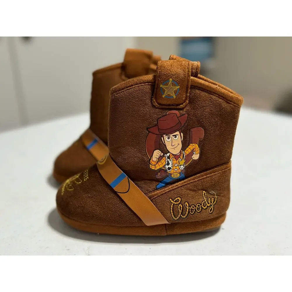 Disney Toy Story Woody Cowboy Boot House Slippers 7-8